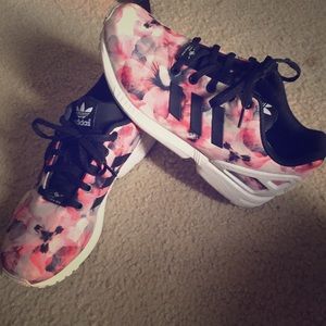 Pink floral Adidas Torsion